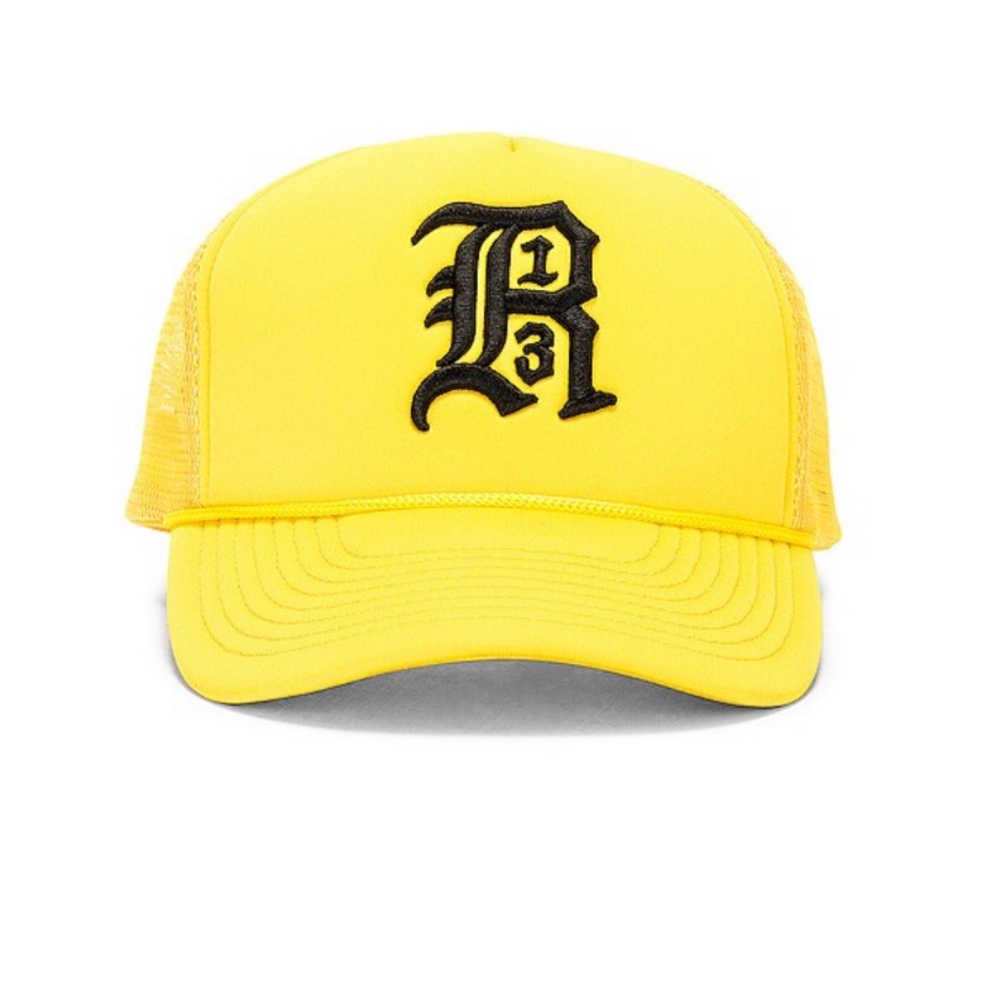 NWT R13 Yellow Trucker Hat - Picture 4 of 4